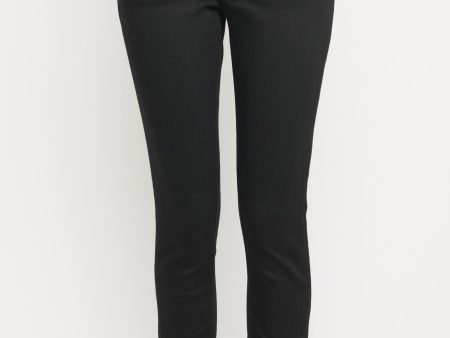 2014 Slim-fit Carbon Black Preowned Denim Jeans Online