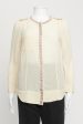 Sand Embroidered Preowned Collarless Shirt Online Sale