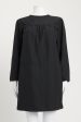 Black Long Sleeve Round Neck Preowned Mini Dress For Cheap