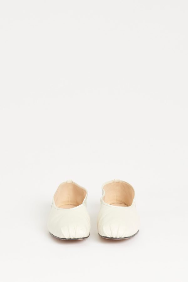 Off White Preowned Ballet Slippers Fashion