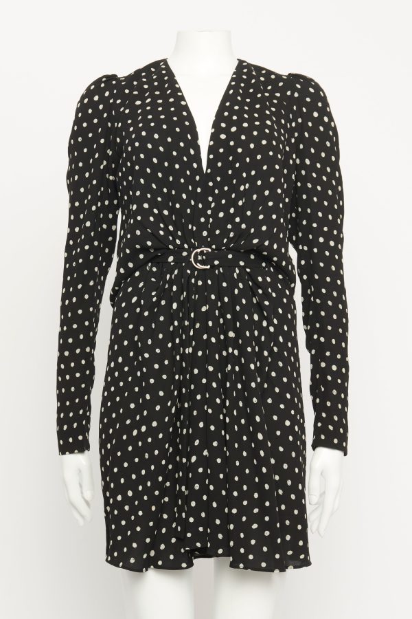 Polka Dot Print Mini Dress Discount