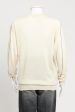 Cream Line Print Preowned Sweater Hot on Sale