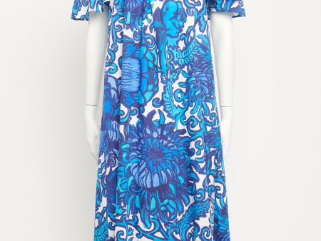 Blue Breakfast Anemone Preowned Dress Hot on Sale