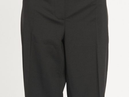 Black Wool Tailored Knee-Length Preowned Shorts Supply