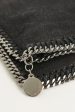 2012 Black Faux Suede Preowned Falabella Clutch Bag For Sale