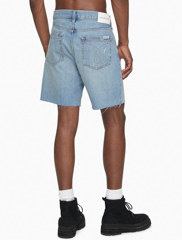 Calvin Klein Classic Fit Blake Distressed Cut-Off Jean Shorts - Men Online now