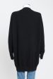 Black Cashmere Preowned Longline Cardigan With Pearl Buttons Discount