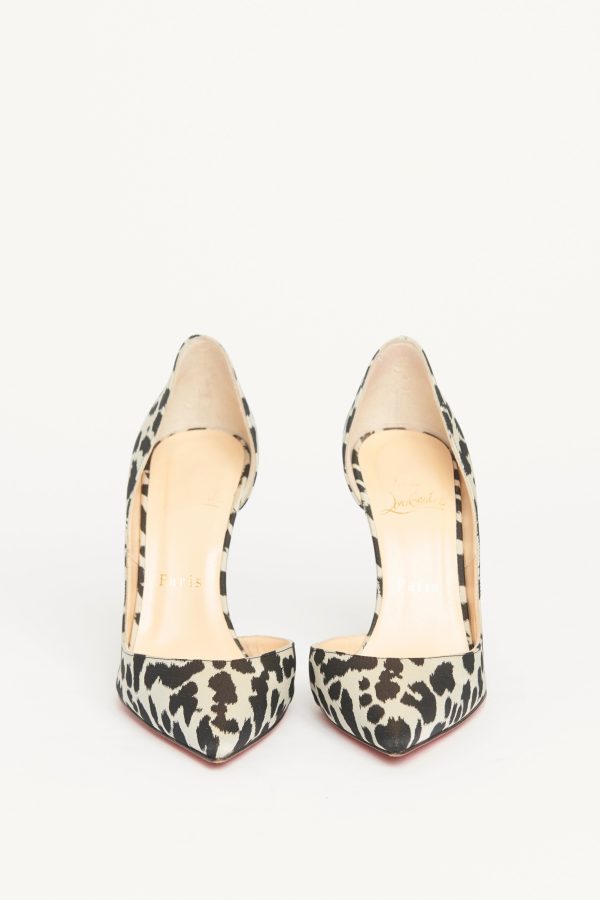 Monochrome Leopard Jacquard Iriza Preowned Pumps Discount