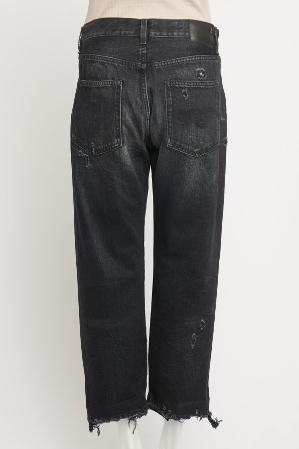 Jake Black Distressed Preowned Boyfriend Jeans Online