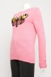 Pink Cashmere & Silk Blend Moth Embellished Preowned  Jumper Discount