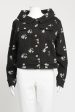 Black Cotton Jess Floral Preowned Jacket Supply