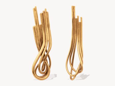 A Few Fibers from Freud s Couch - Gold Vermeil Earrings Online