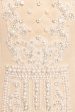 Nude Revival Crystal And Faux Pearl Preowned Dress Cheap