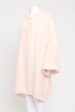 Pink Linen Preowned Smock Dress For Cheap