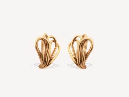 Public Property - Gold Vermeil Clip Earrings Discount