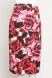 2019 Cotton Rose Print Aline Preowned Skirt Fashion