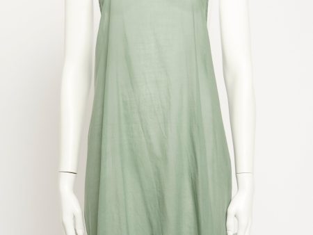 Sage Chained Cotton Preowned Slip For Cheap