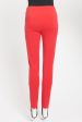 2016 Red Viscose Blend Preowned Skinny Trousers For Sale