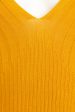 Mustard Silk Ribbed Preowned Dress For Cheap