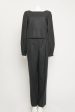 Wool Charcoal Pinstripe Preowned Jumpsuit Online now