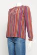 1980 s Muticoloured Silk Preowned Round Neck Blouse on Sale