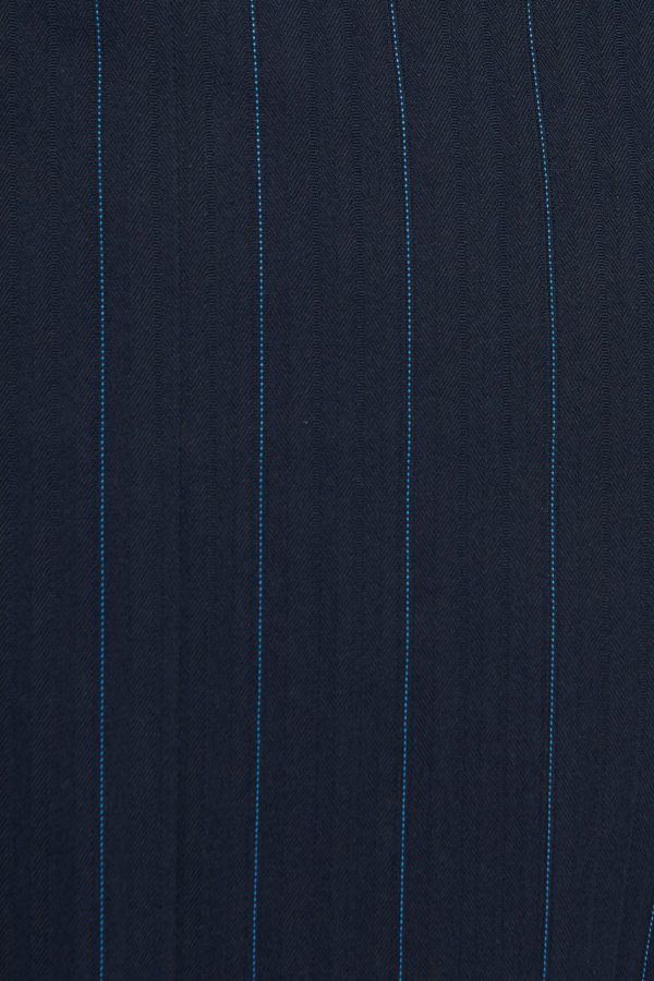 Navy and Blue Striped Wrap Self Tie Skirt For Cheap