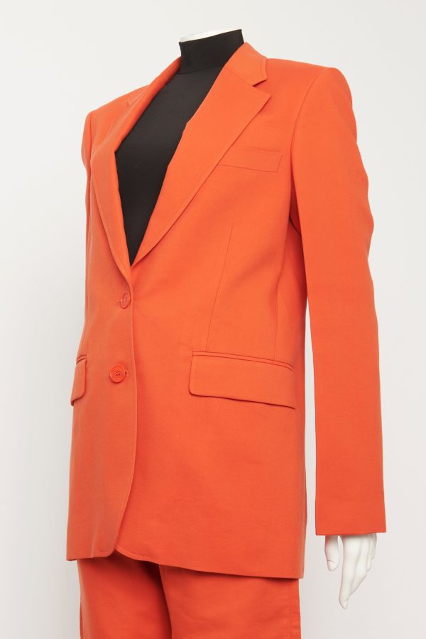 Single-Breasted Long-Sleeved Tailored Preowned Blazer Online