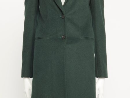 Wool and Cashmere Single Breasted Preowned Coat Online now