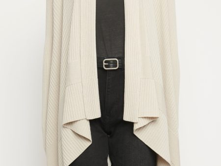 2020 Beige Wool Fisherman Wrap Preowned Knit on Sale