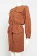 1980 s Brown Preowned Shirt Dress Fashion