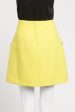 Yellow Wool Blend Mini Preowned Skirt Sale