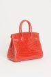 2015 Shiny Geranium Niloticus Preowned Birkin 30 With Gold Hardware Sale