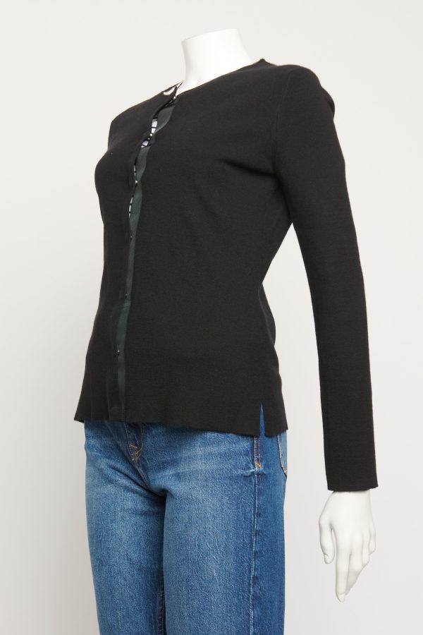 Black Cashmere Preowned Cardigan Cheap