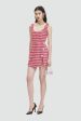 Red Check Boucle Mini Dress Online Hot Sale