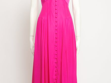 Paulina Fuchsia Preowned Dress Hot on Sale