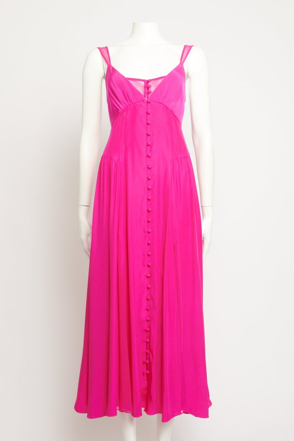 Paulina Fuchsia Preowned Dress Hot on Sale