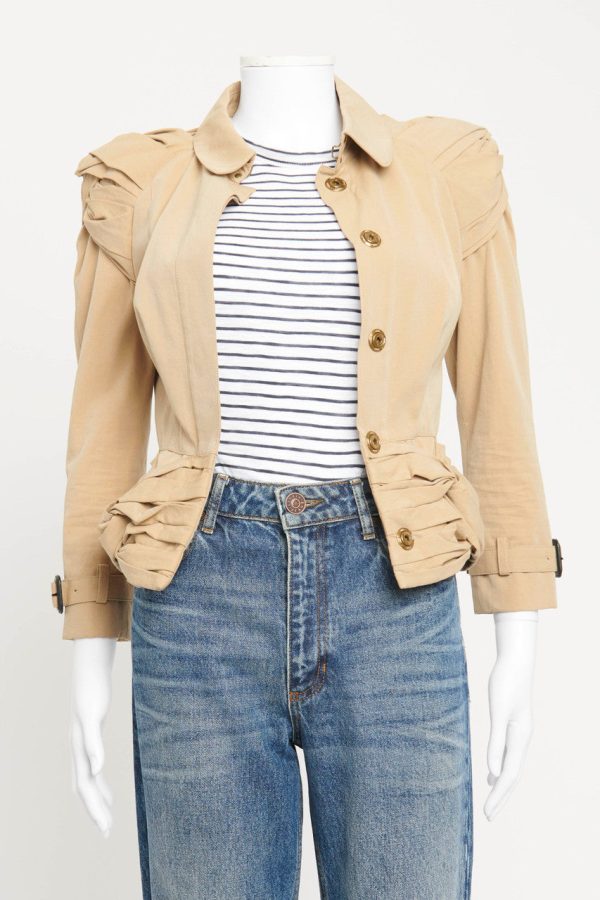 Beige Trench Jacket Sale