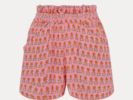 Azalea Lily Floral Eva Paperbag Shorts Hot on Sale