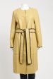 Beige Polyester Preowned Jamie Reversible Coat For Cheap