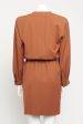 1980 s Brown Preowned Shirt Dress Fashion