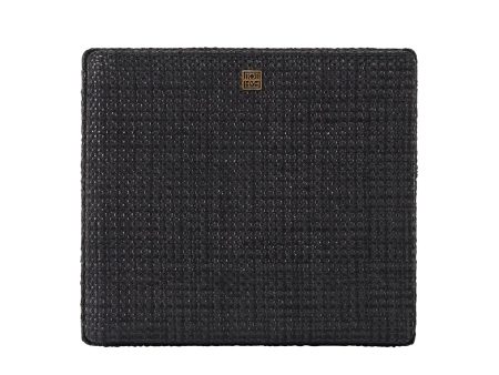 Black raffia clutch Cheap