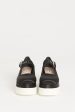 2017 Black Satin Preowned Flatform Mary Jane Ballet Pumps Sale