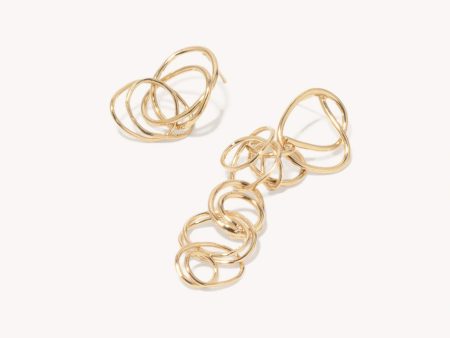 Tumble, Tumble - Gold Vermeil Earrings Online Hot Sale