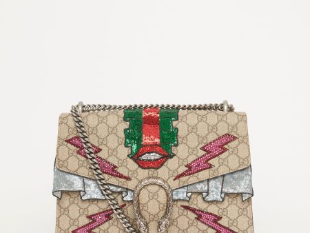 2016 Runway Embroidered GG Supreme Preowned Dionysus Bag Discount